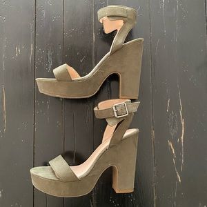 Madden Girl Forest Green Heel